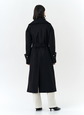 Женское пальто черного цвета