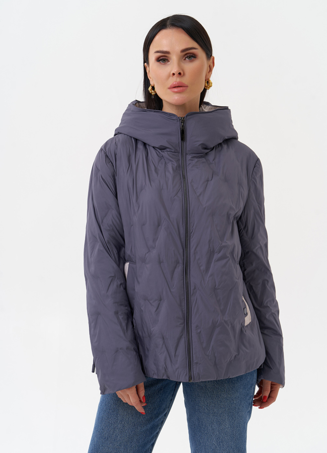 Женская утепленная куртка с капюшоном модель № 29901 в кредит