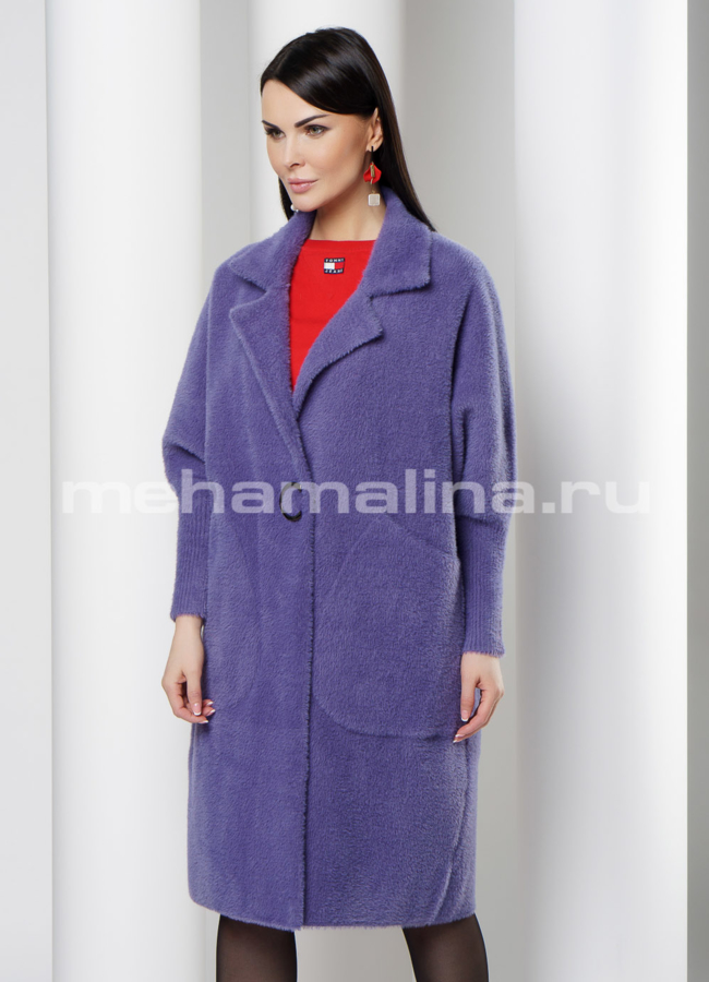 Кардиган oversize фиолетового цвета модель № 20519 универмаг малина