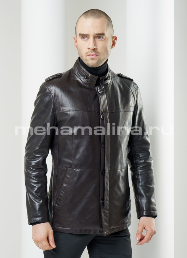фото Куртка кожаная модель № KP-115