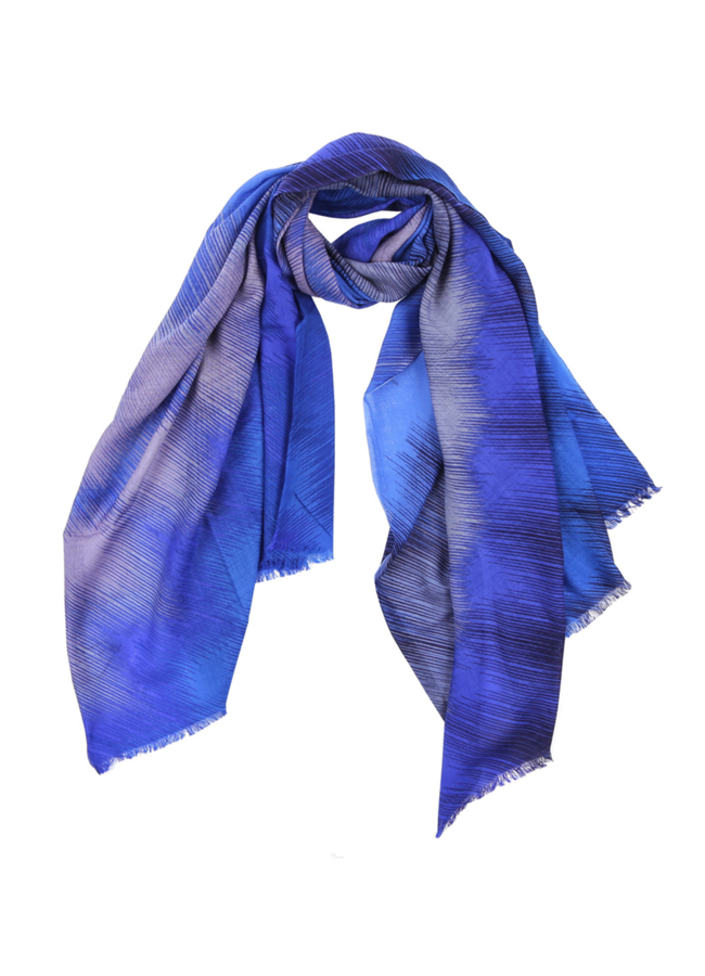 Шарф модель № А-41 меха малина