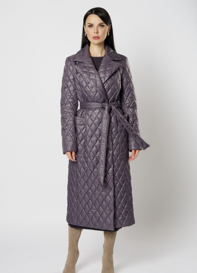 фото Женское пальто из плащевой ткани модель № 17785