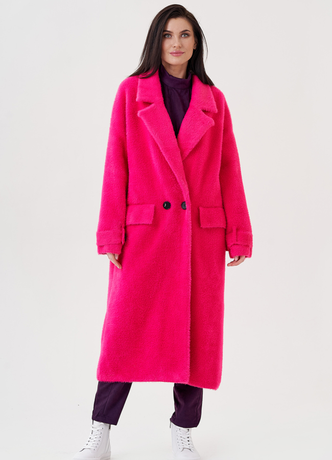 Длинный кардиган в цвете фуксия модель № 75698 универмаг малина