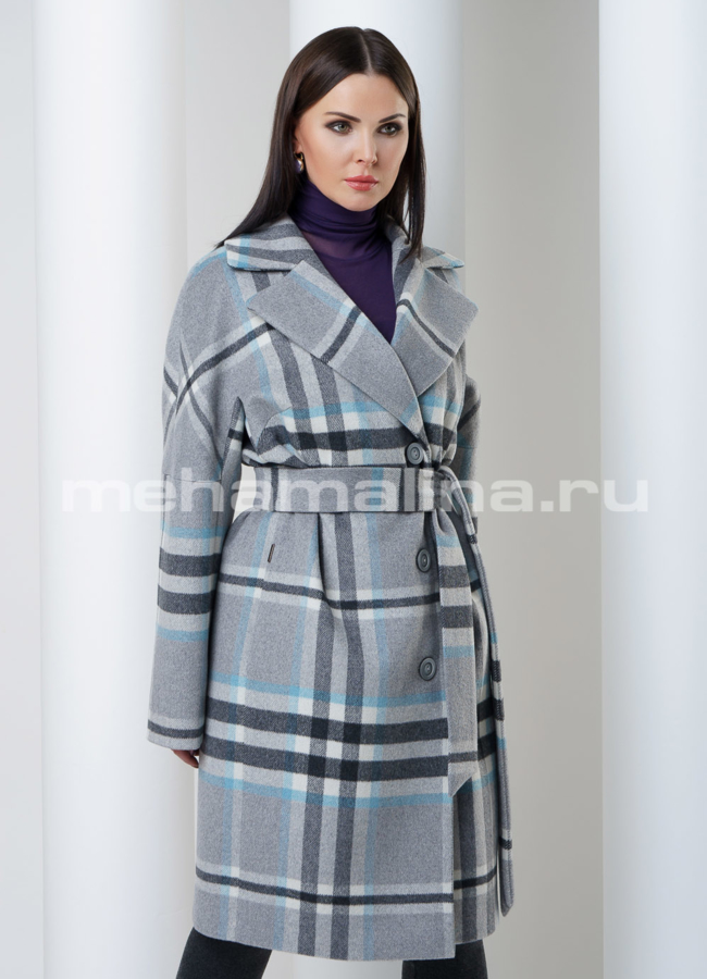 фото Пальто Aurora в клетку модель № 321/1