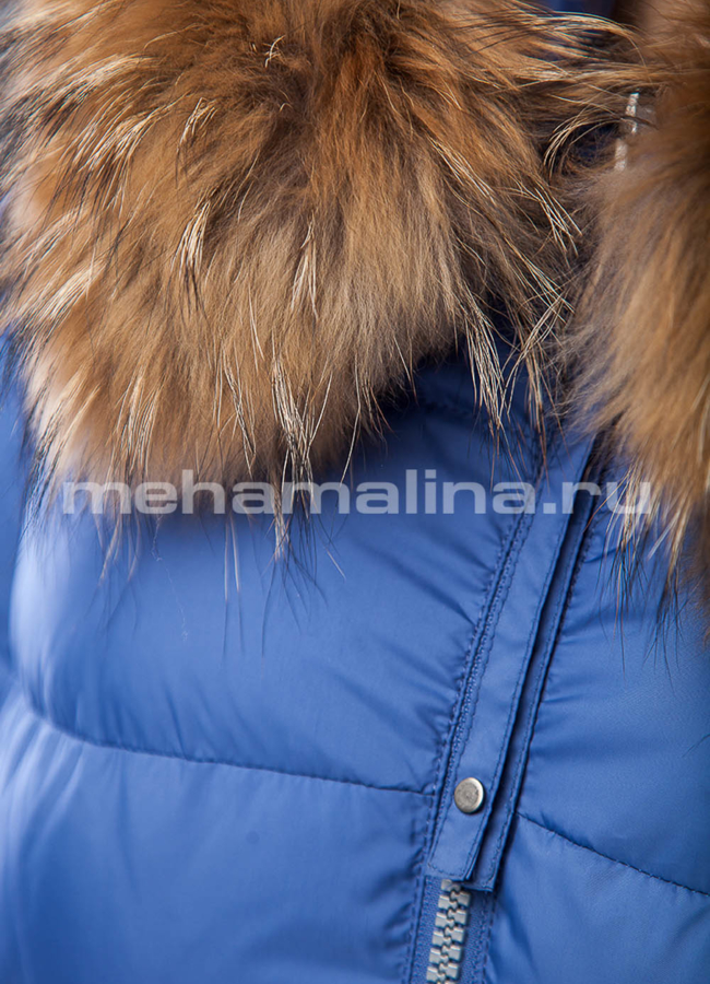 Пуховик с мехом модель № П-178 в рассрочку