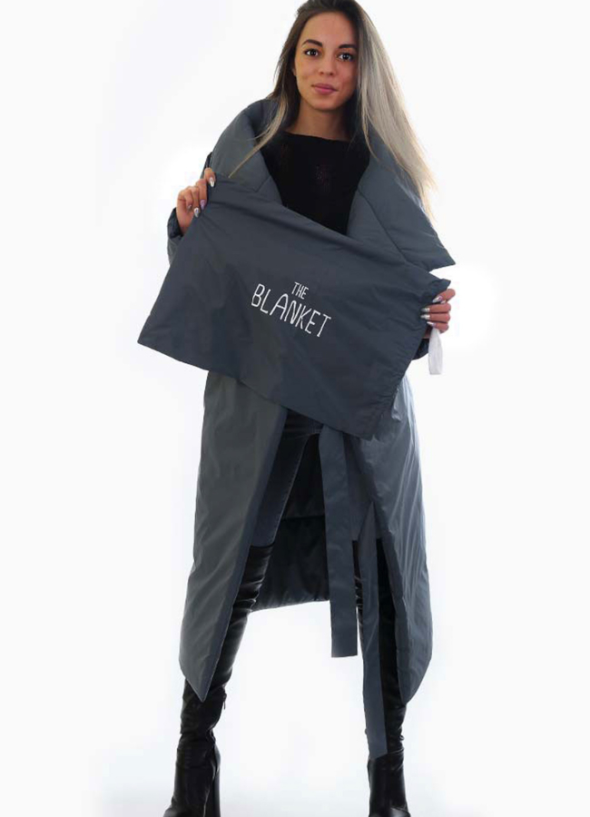 Удлиненный пуховик модель № П-228 универмаг малина