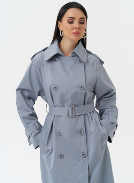 Женский плащ с английским воротником