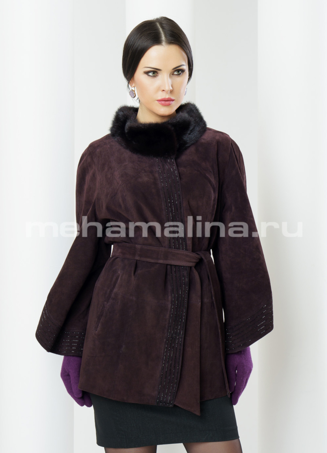 Куртка из замши модель № K-281 в кредит