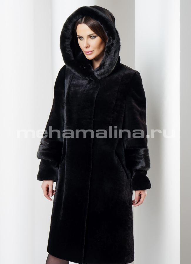 Шуба мутон модель № S-563 универмаг малина