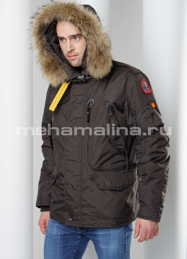 Пуховик мужской с капюшоном модель № KM-34 универмаг малина