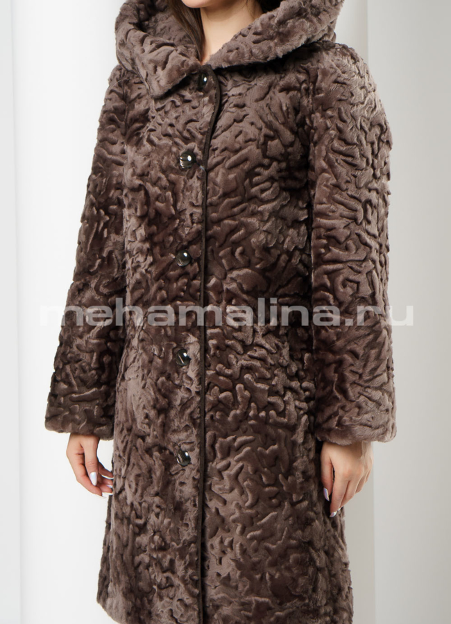 Шуба из овчины модель № S-618 универмаг малина