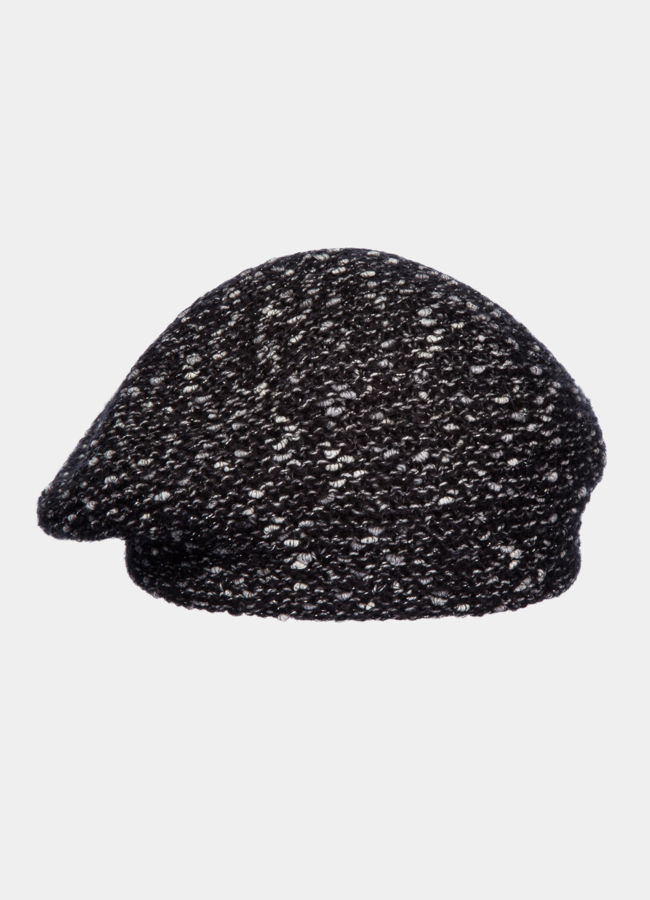 Берет модель № А-105 меха малина