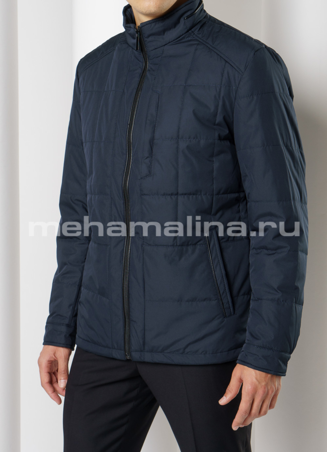 Мужская куртка с воротником стойка, на молнии модель № 1810 универмаг малина
