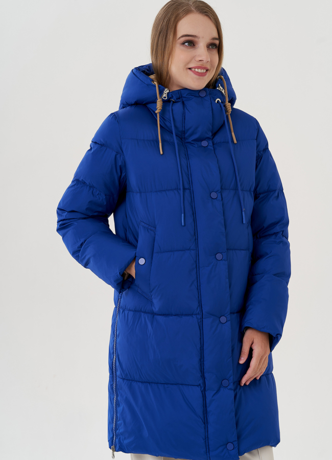 Пуховик женский с капюшоном  модель № 25032 в кредит