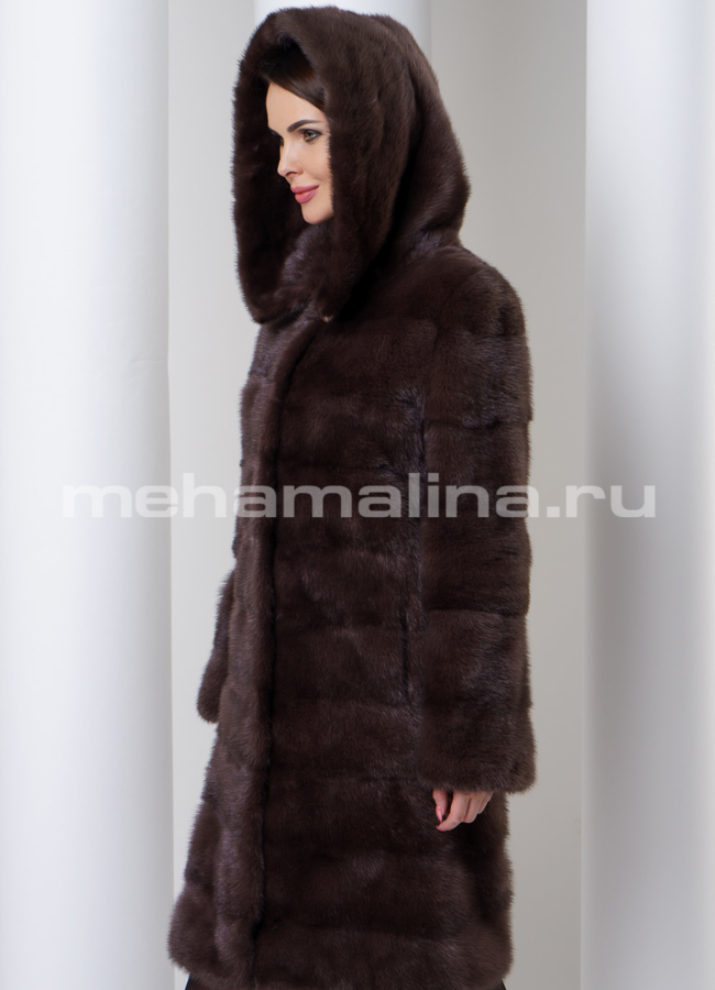 Шуба из норки модель № S-554 универмаг малина