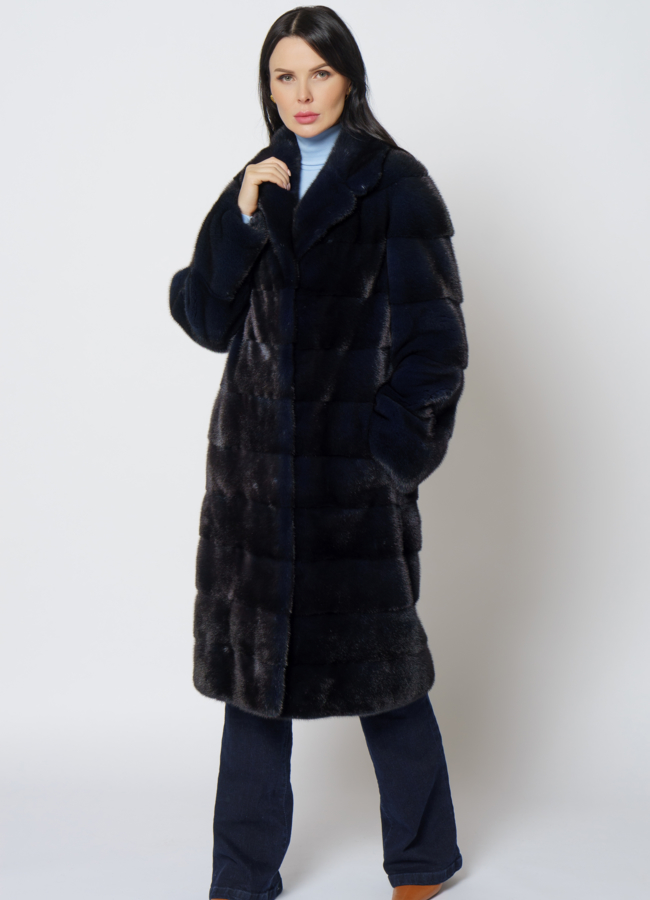 фото Шуба из норки поперечная  модель № S-763