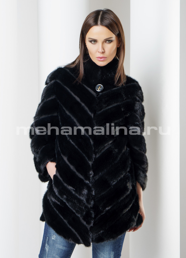 Укороченный жакет модель № M-154 универмаг малина