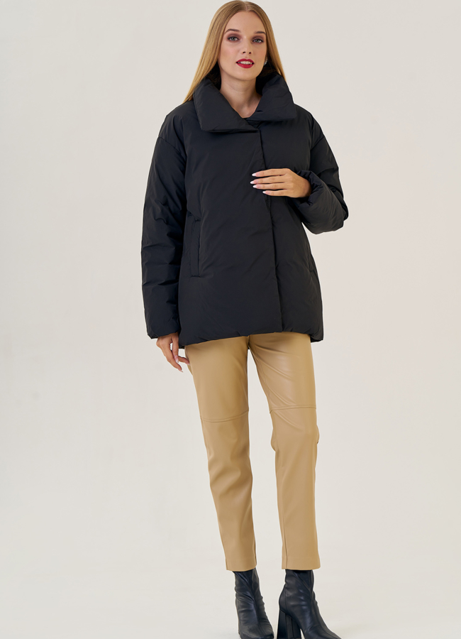 Куртка женская черного цвета  модель № 23207 универмаг малина