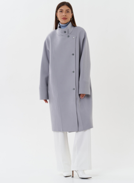 Женское пальто серого цвета