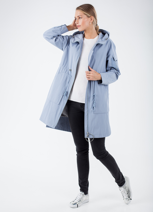 Плащ с капюшоном модель № 516 в кредит