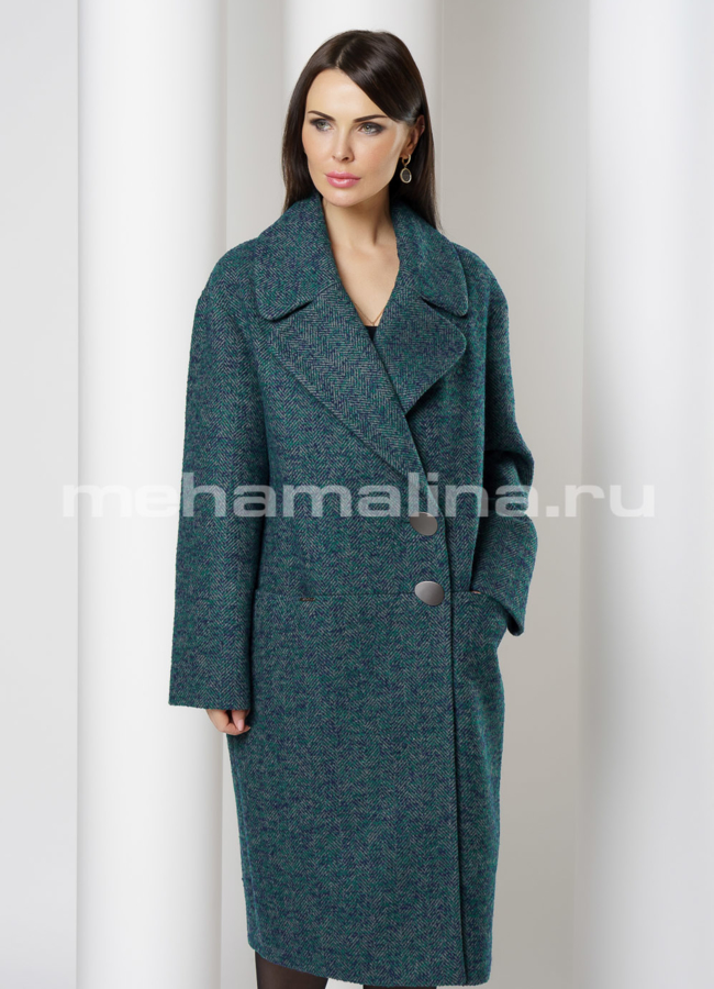 Пальто на пуговицах с английским воротником модель № А-468 универмаг малина