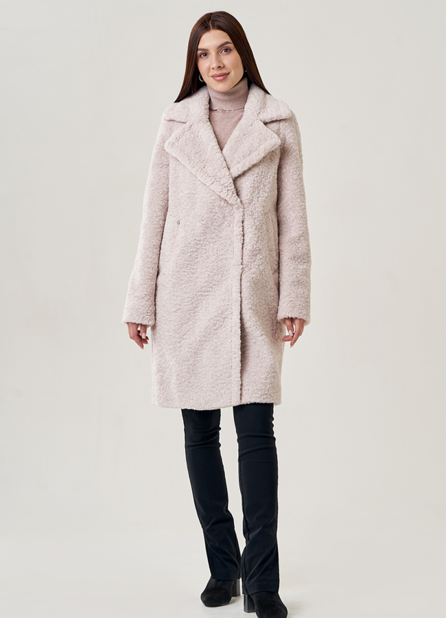 фото Женское полупальто с английским воротником  модель № 80907