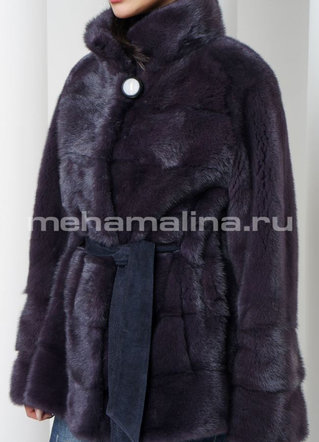 Шуба из норки модель № S-565 универмаг малина