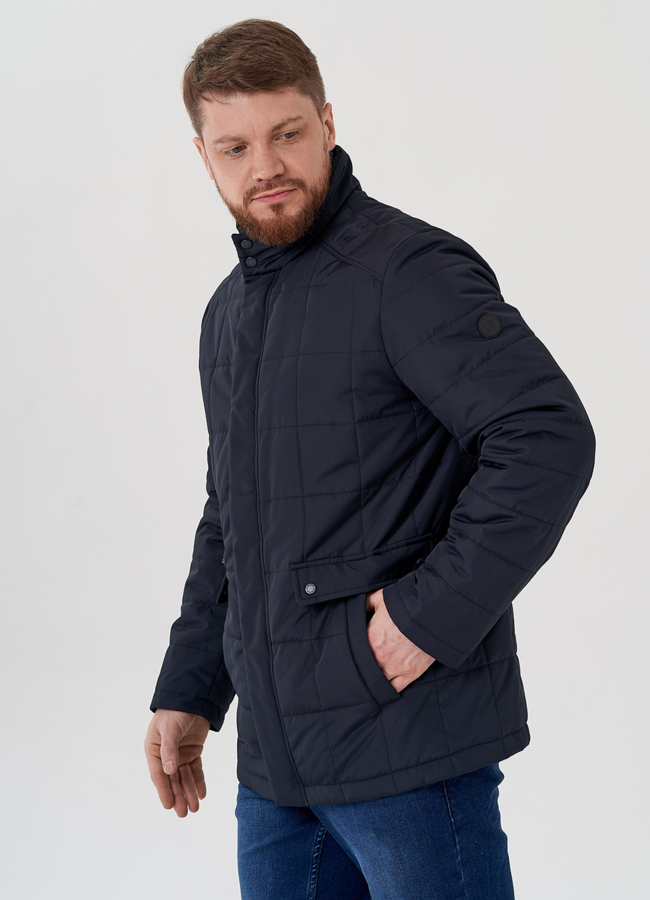 Куртка мужская утепленная синего цвета  модель № 22535 универмаг малина