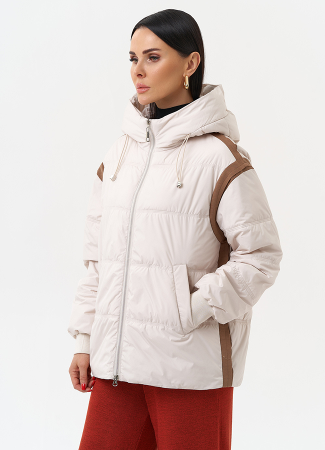 Женская утепленная куртка с капюшоном модель № 29944 в рассрочку