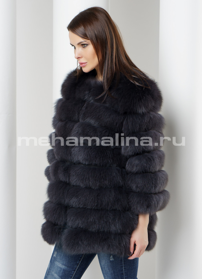 Жакет из песца модель № M-140 универмаг малина