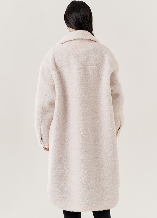 Пальто 2 в 1 из искусственного меха  модель № 79220 универмаг малина