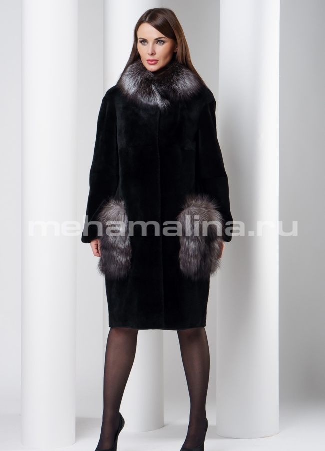 Шуба из меха нутрии модель № S-544 в рассрочку