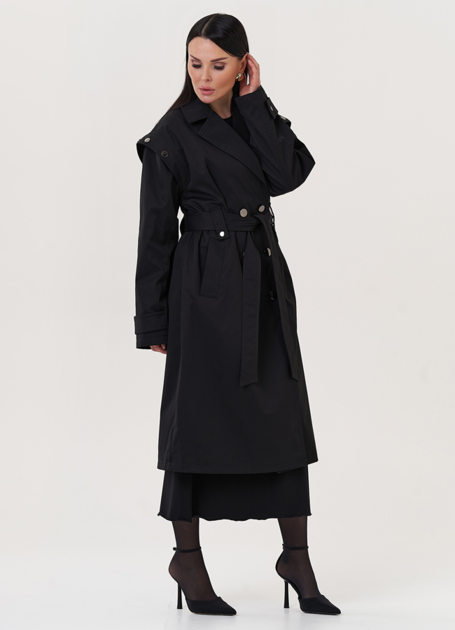 фото Плащ с английским воротником модель № 27016