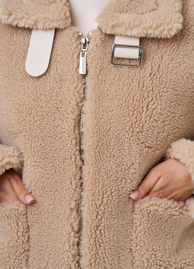 Женская куртка из шерсти модель № 19429 в кредит