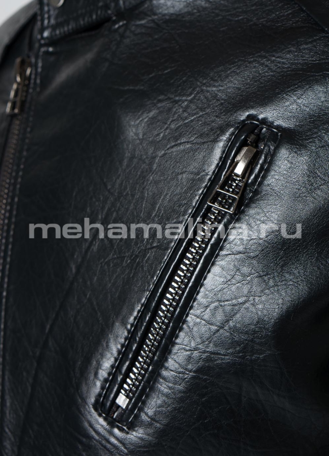 Косуха из эко кожи черного цвета модель № 01 универмаг малина