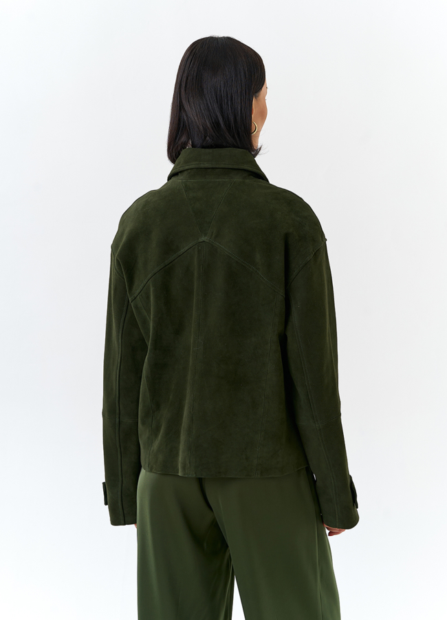 Женская куртка из натуральной замши модель № 32524 в рассрочку