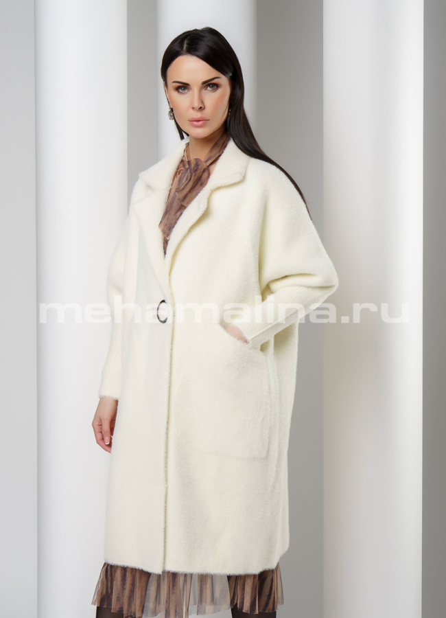 Кардиган женский молочного цвета модель № 1863 универмаг малина