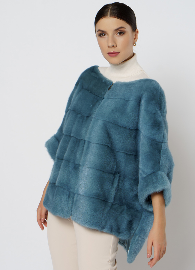 Короткая шуба на молнии модель № 1211 универмаг малина