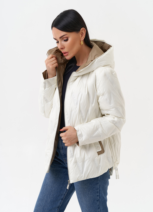 Женская утепленная куртка с капюшоном модель № 29940 универмаг малина