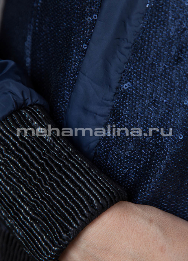 Куртка синего цвета модель № PK-51 универмаг малина