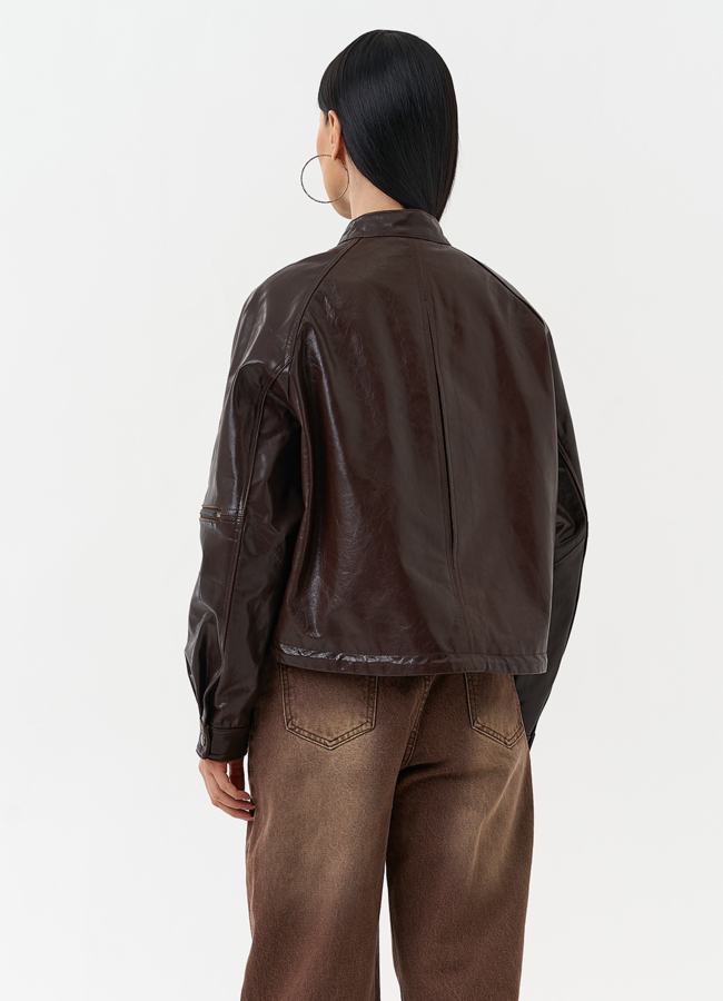 Куртка женская из натуральной кожи модель № 30362 в кредит