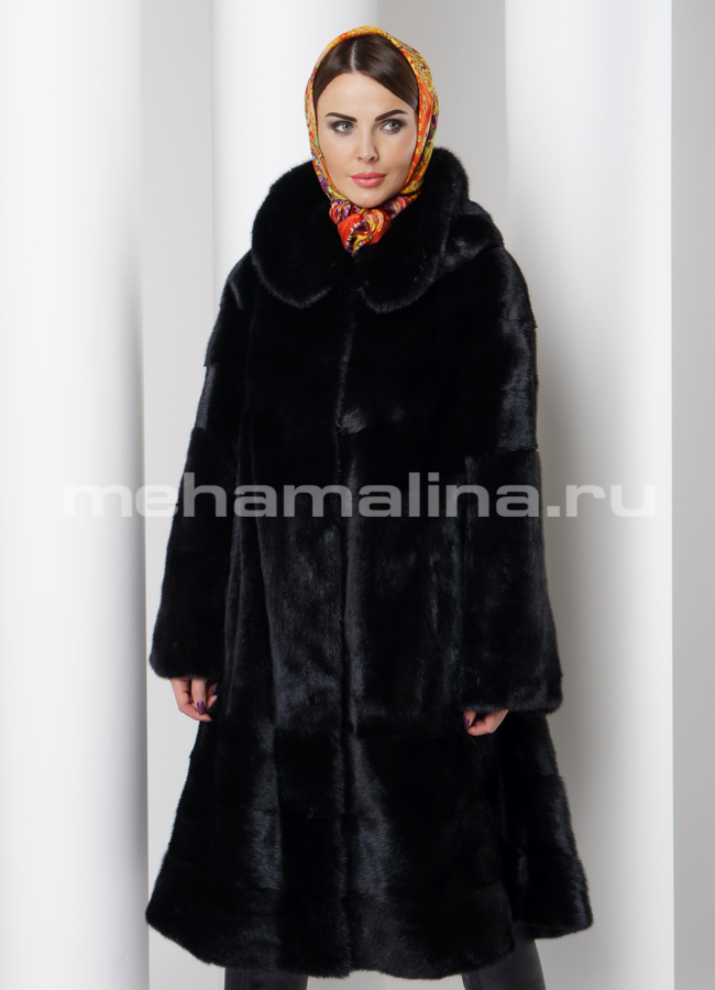 Шуба норка модель № S-520 универмаг малина