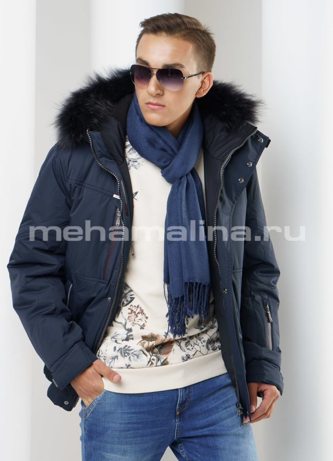 Пуховик на молнии модель № KM-12 универмаг малина