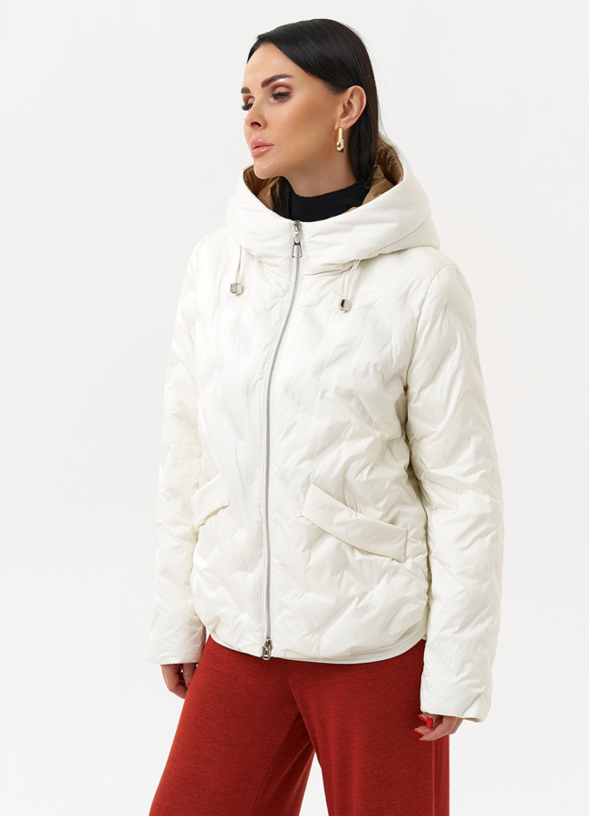 Женская утепленная куртка с капюшоном модель № 29945 универмаг малина