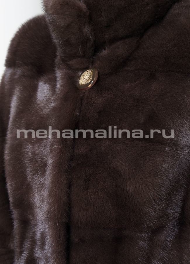 Норковая шуба модель № S-640 универмаг малина