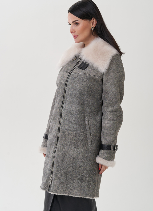 Женская дубленка  модель № 25630 в рассрочку