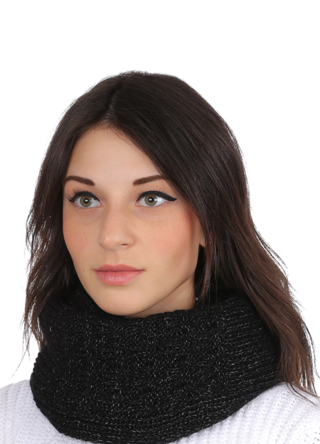 Снуд модель № А-61 меха малина