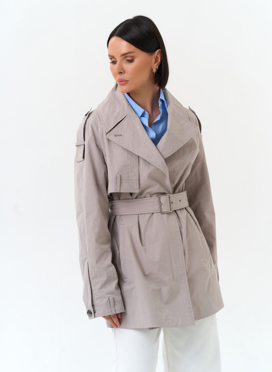 Женский плащ с поясом