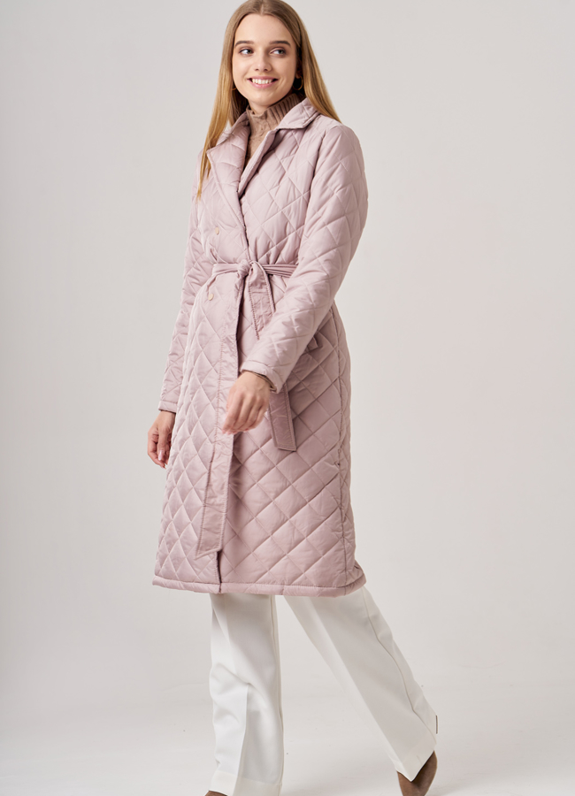 Плащ женский бежевого цвета модель № 1108 в кредит