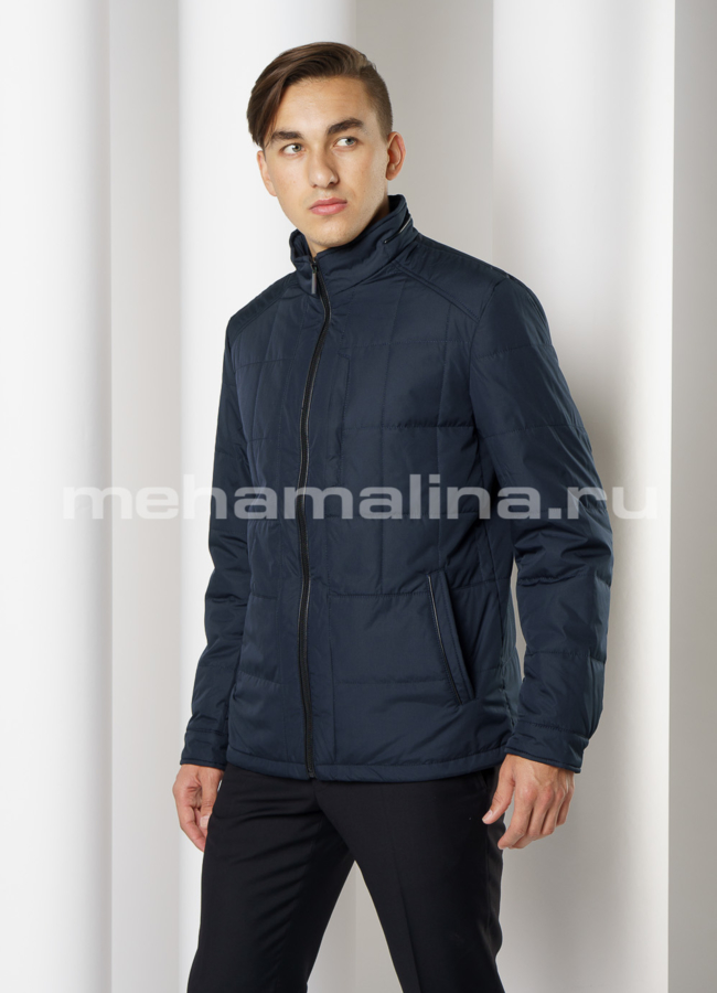 Мужская куртка с воротником стойка, на молнии модель № 1810 универмаг малина